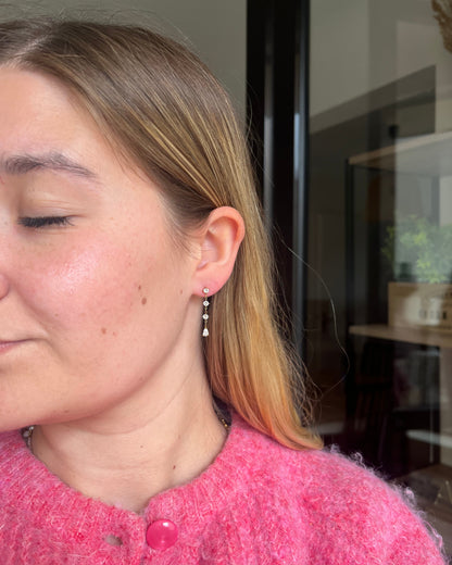Puces pendantes strass PALOMA