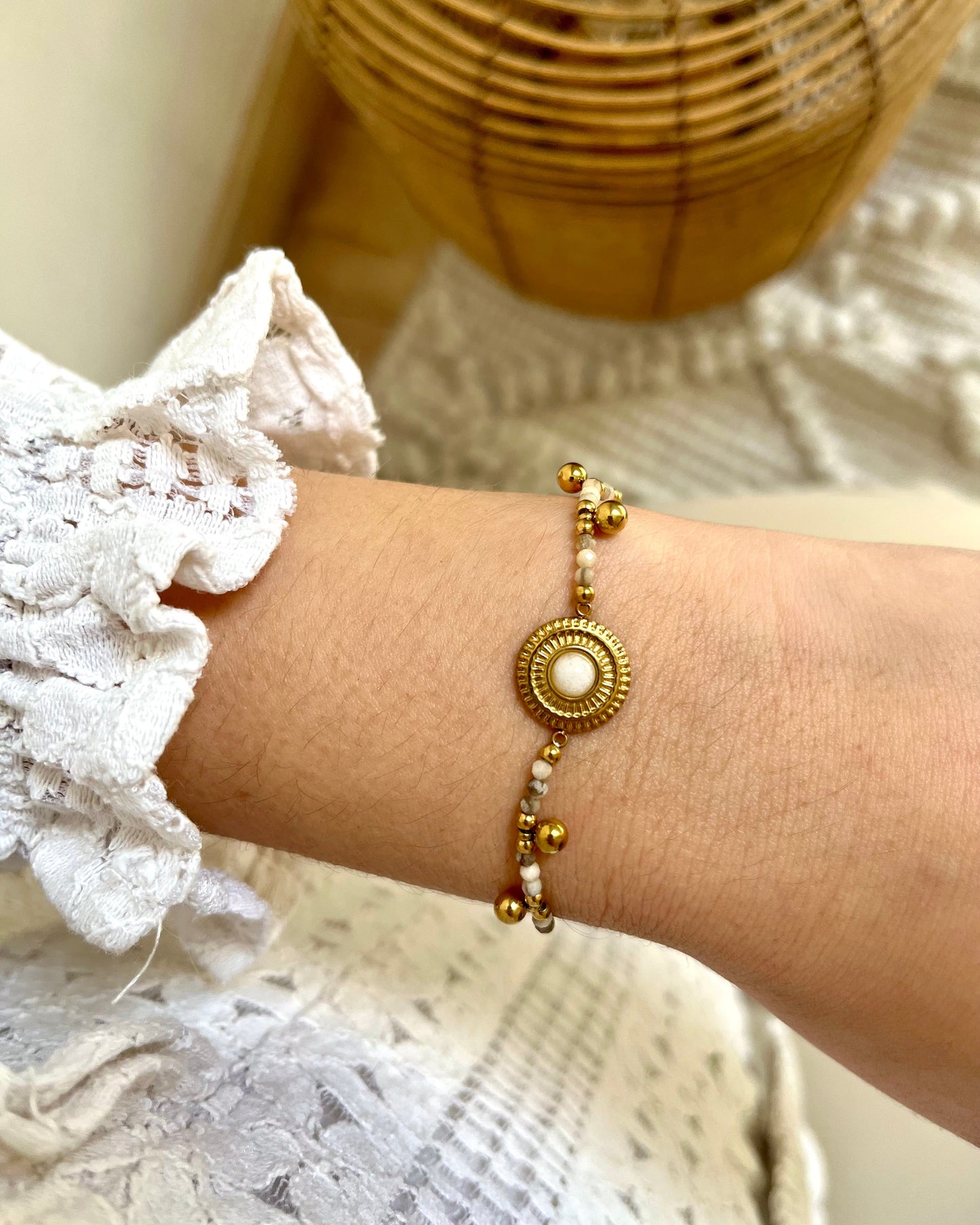Bracelet bohème pierres naturelles TALIA