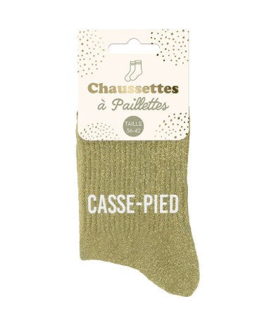 Chaussettes à paillettes Casse Pied