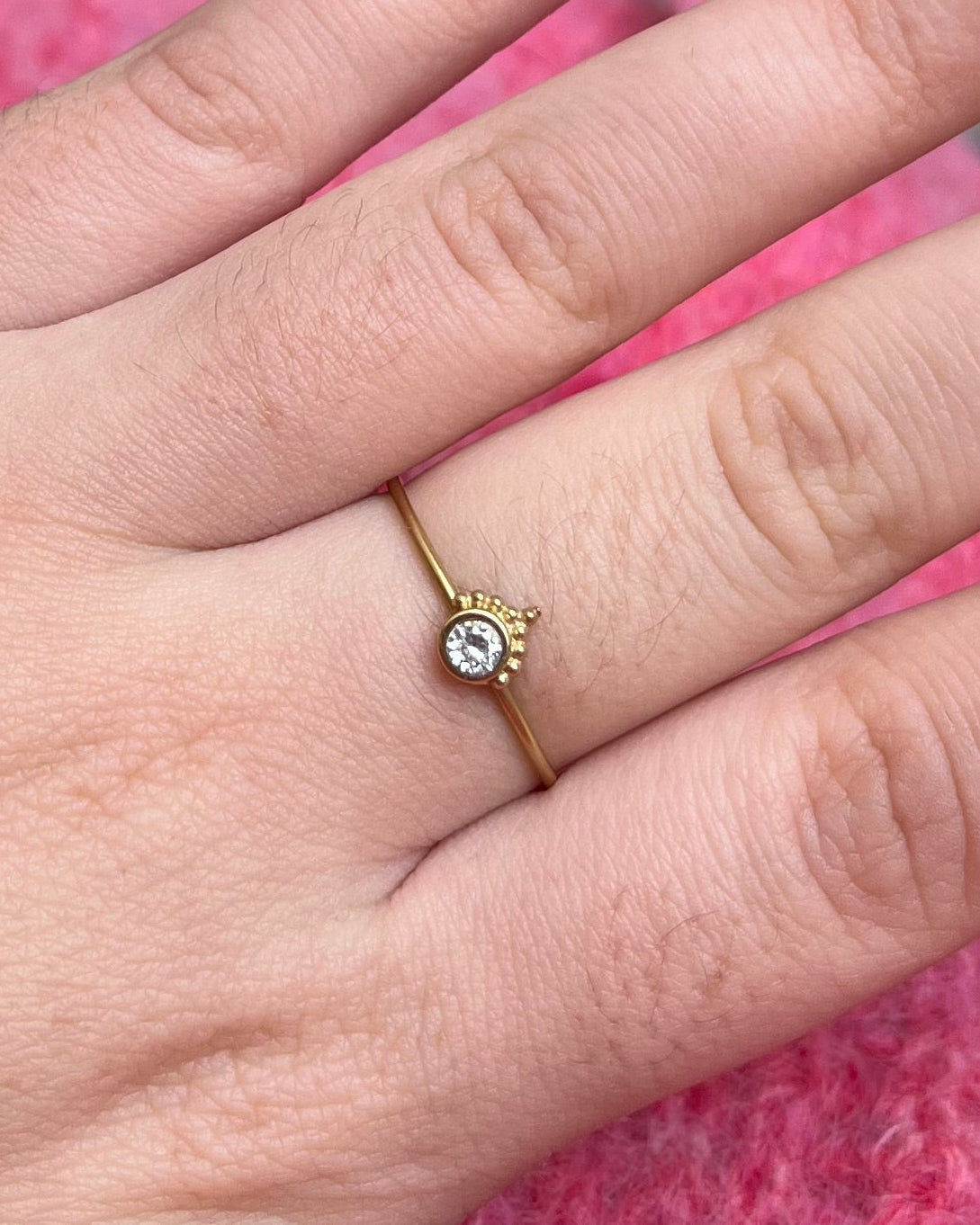 Bague strass couronne Acier inoxydable LOLITA