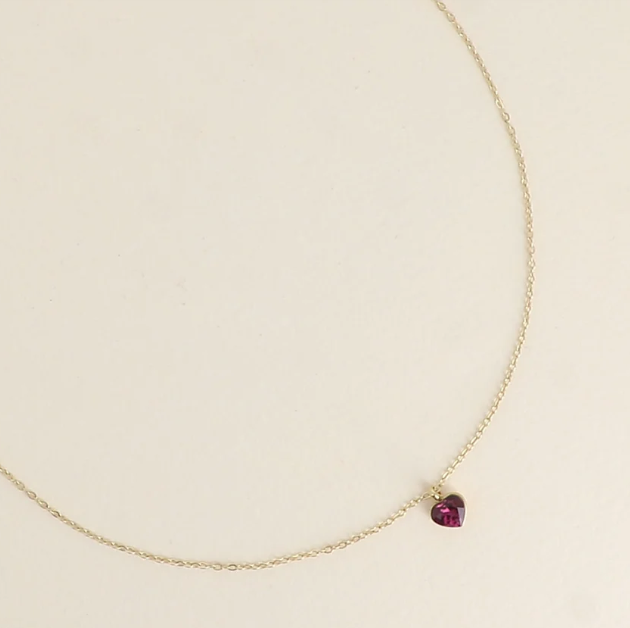 Précommande Collier avec petit coeur en cristal de Swarovski COCO MINI