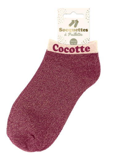 Socquettes à paillettes Cocotte