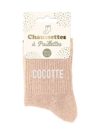 Chaussettes à paillettes Cocotte