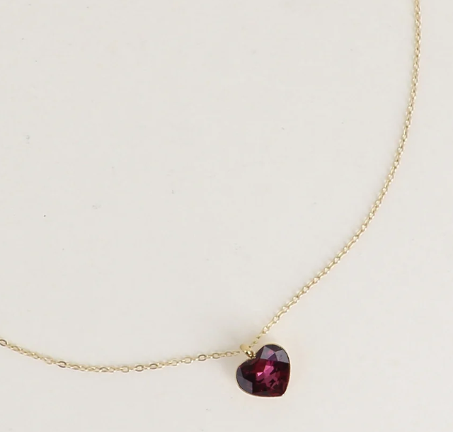 Précommande Collier avec coeur en cristal de Swarovski COCO