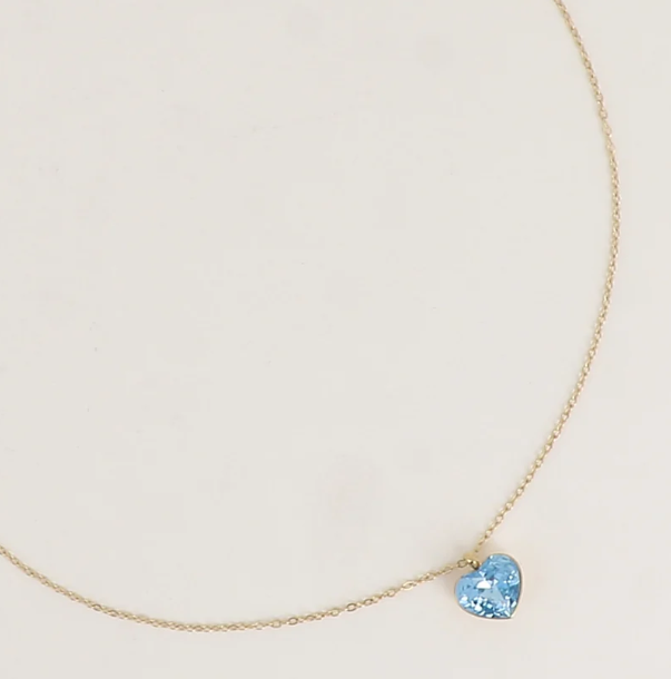Précommande Collier avec coeur en cristal de Swarovski COCO