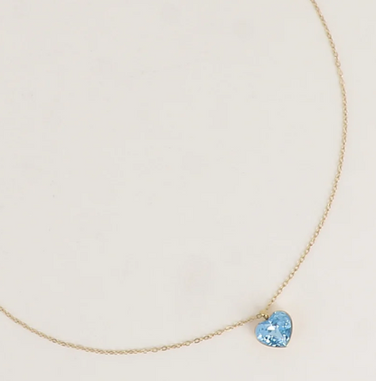 Précommande Collier avec coeur en cristal de Swarovski COCO