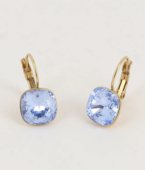 Précommande Boucles d'oreilles avec  cristal de Swarovski carré BEA
