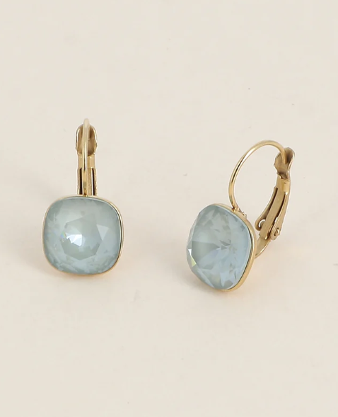 Précommande Boucles d'oreilles avec  cristal de Swarovski carré BEA