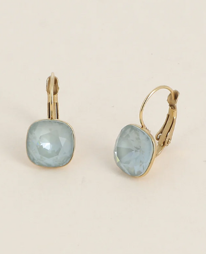 Précommande Boucles d'oreilles avec  cristal de Swarovski carré BEA