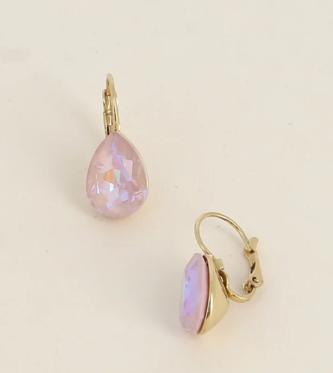 Boucles d'oreilles dormeuses Cristal de Swarovski® BERTILLE Grand modèle