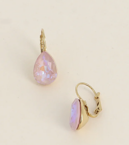 Boucles d'oreilles dormeuses Cristal de Swarovski® BERTILLE Grand modèle