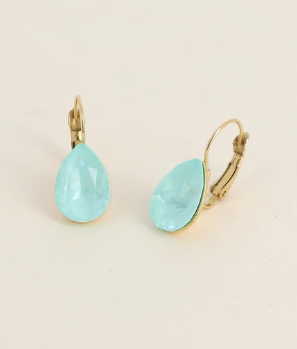 Boucles d'oreilles dormeuses Cristal de Swarovski® BERTILLE Grand modèle