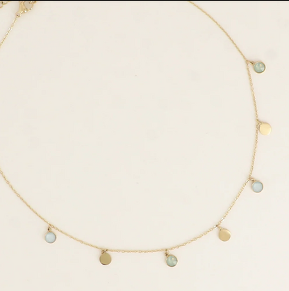 Précommande Collier pastilles et cristaux de Swarovski PERLIE