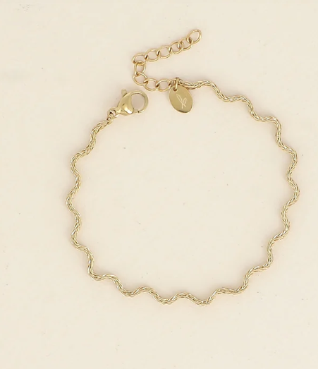 Bracelet doré zigzag MOKA