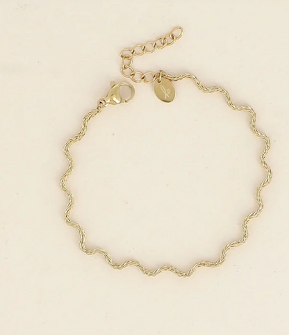 Bracelet doré zigzag MOKA