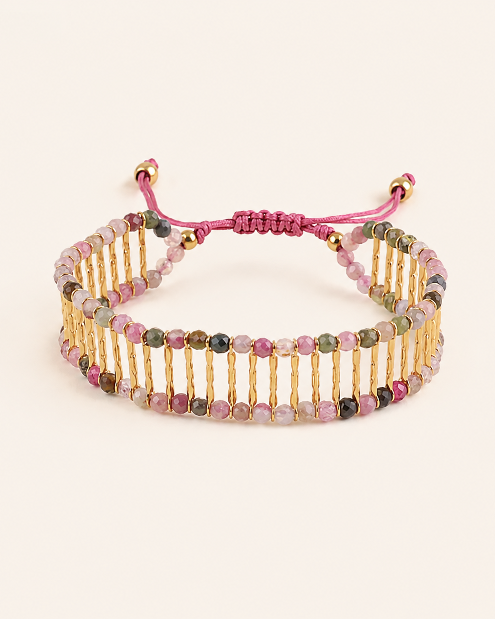 Bracelet tige et pierres naturelles CYNTHIA