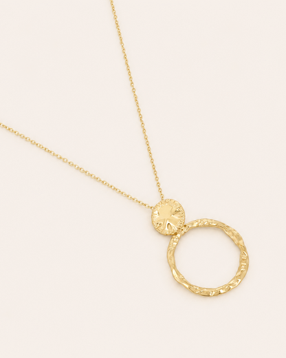 Collier doré avec anneau MOKA