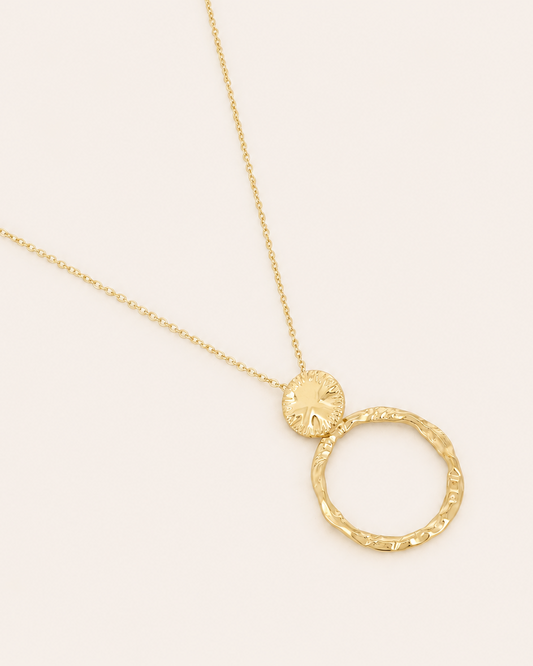 Collier doré avec anneau MOKA