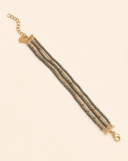 Bracelet manchette pierre naturelles JIM