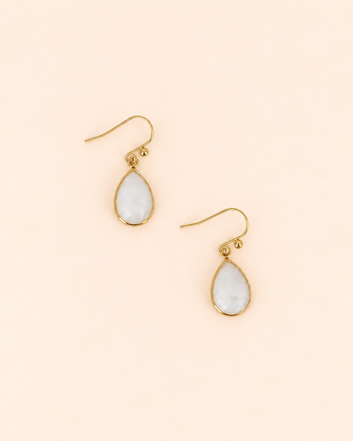Boucles d'oreilles en pierres naturelle goutte EDNA
