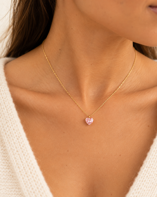Précommande Collier avec coeur en cristal de Swarovski COCO