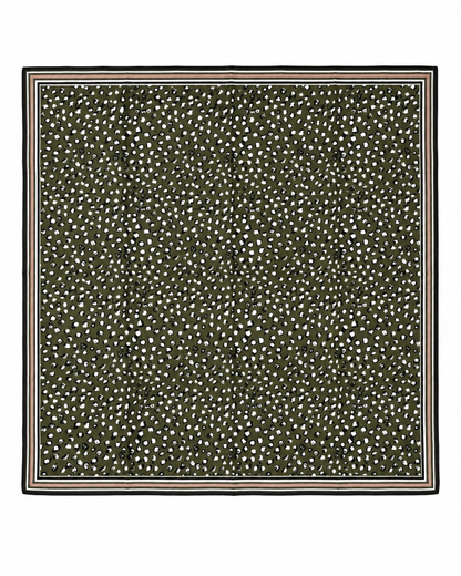 Foulard kaki léopard LEO