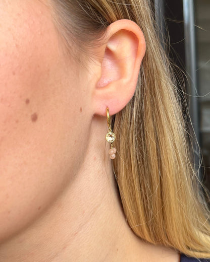 Créoles pierres naturelles et cristaux Swarovski® SOLY