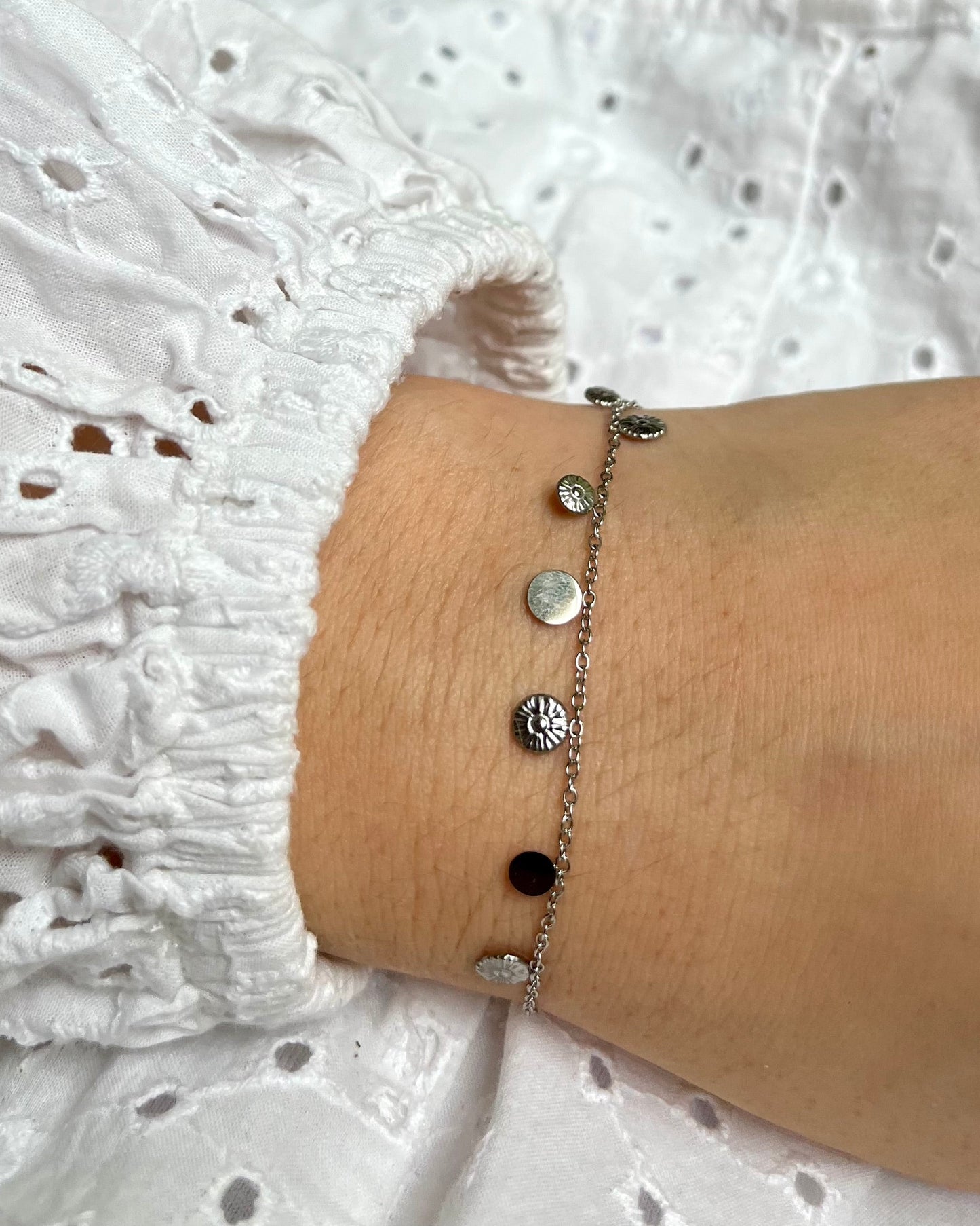 Bracelet pampilles argenté Acier inoxydable VAIANA