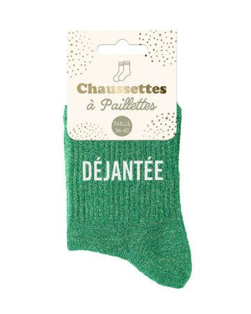 Chaussettes à paillettes Déjantée