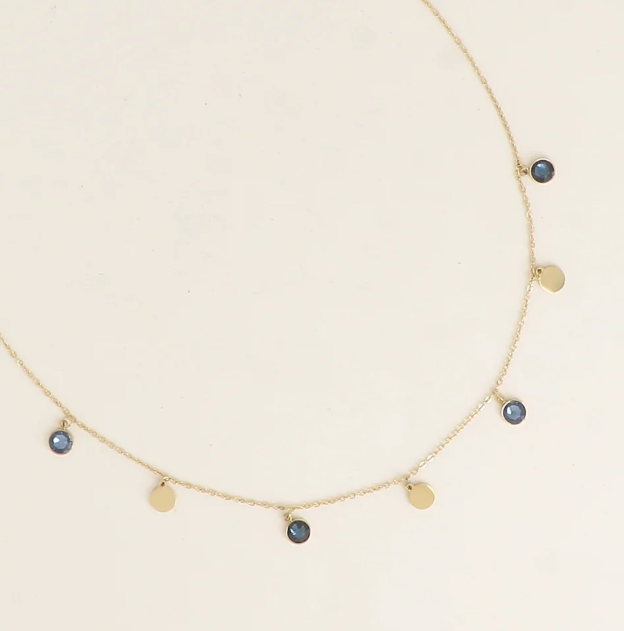 Précommande Collier pastilles et cristaux de Swarovski PERLIE