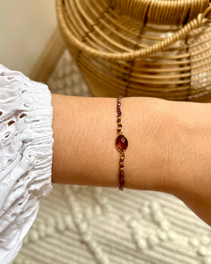 Bracelet sur cordon en pierre naturelle AZA