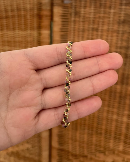 Bracelet tressé pierres naturelles RIO