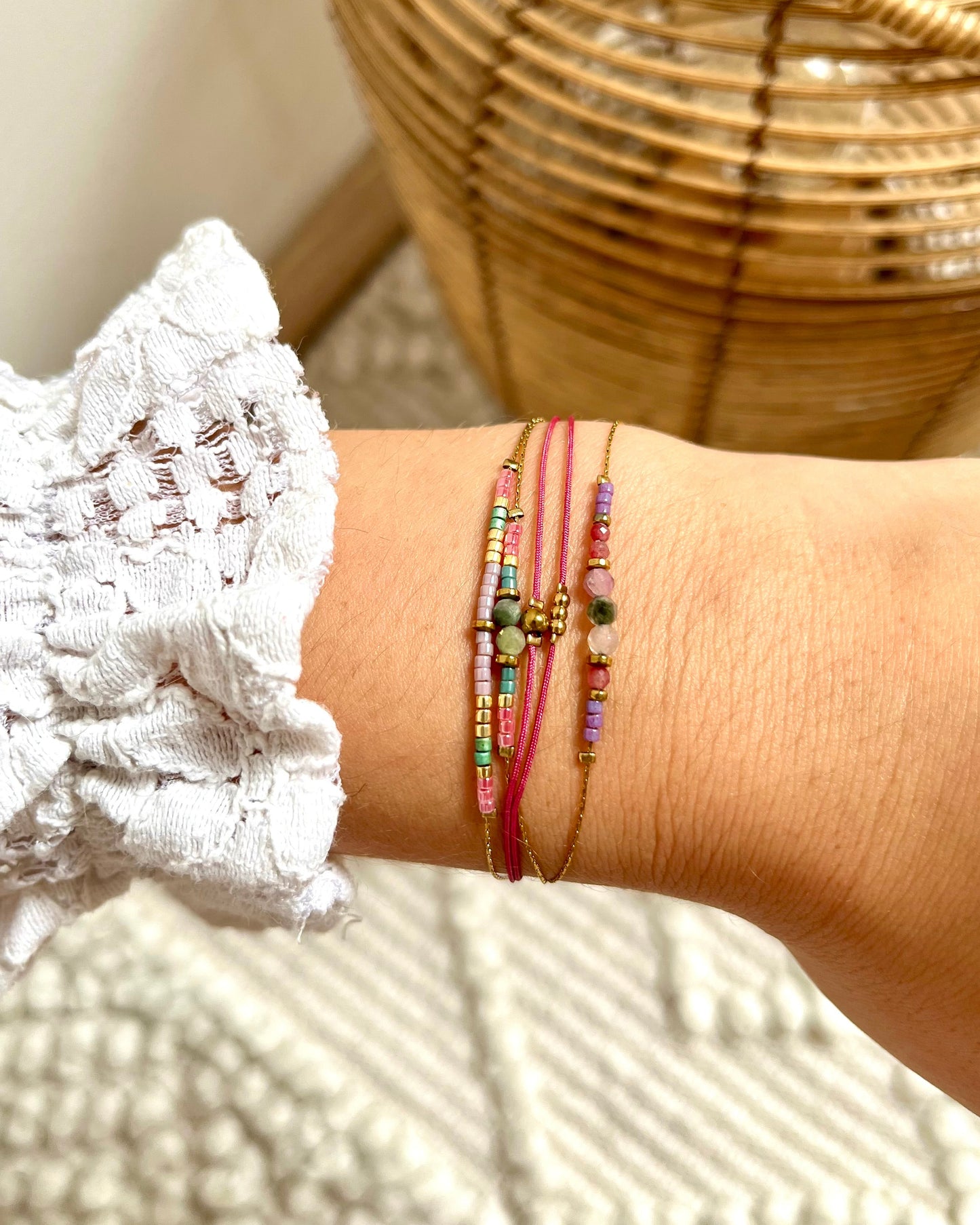 Bracelet multirang en pierres naturelles MILLY