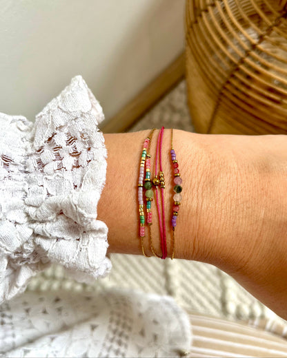 Bracelet multirang en pierres naturelles MILLY