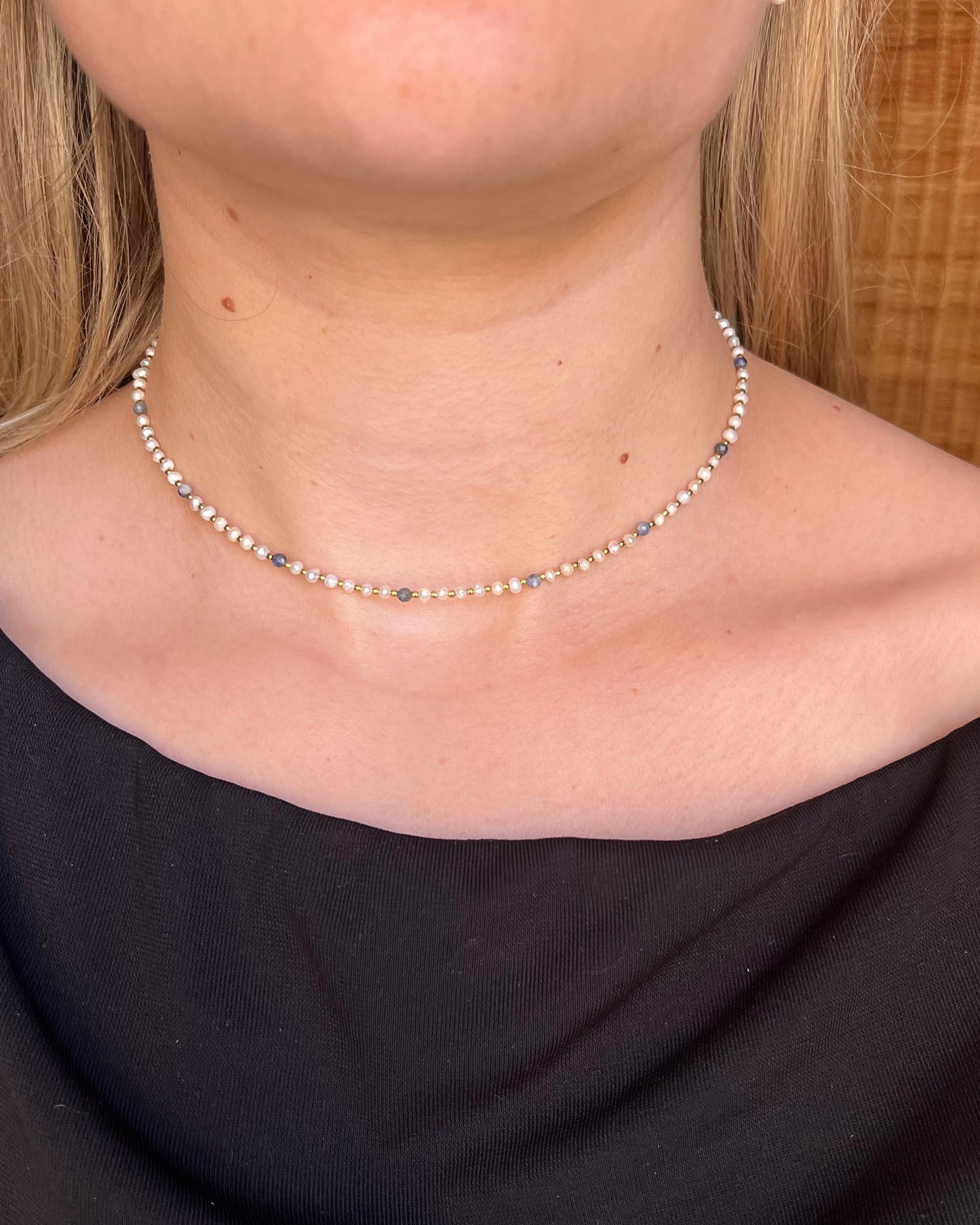 Collier perles d'eau douce élégant ADELLA