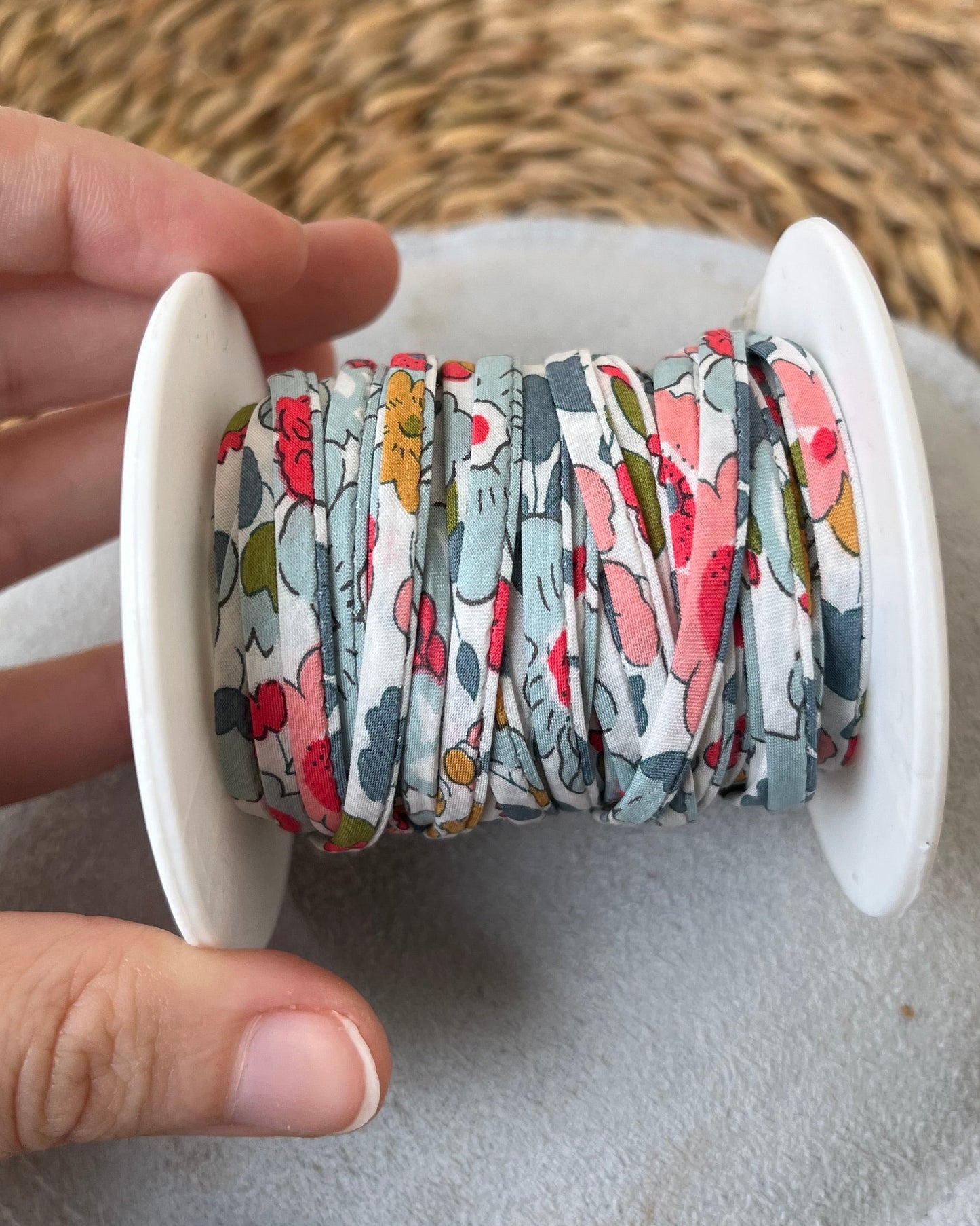 Bracelet liberty personnalisé tissu avec breloque