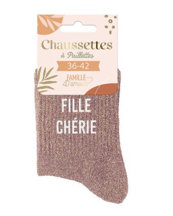 Chaussettes à paillettes Fille chérie