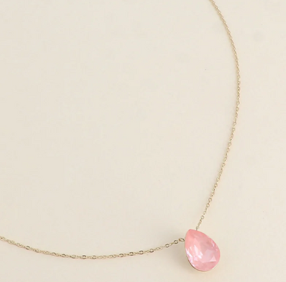 Précommande Collier goutte cristal de Swarovski BERTILLE