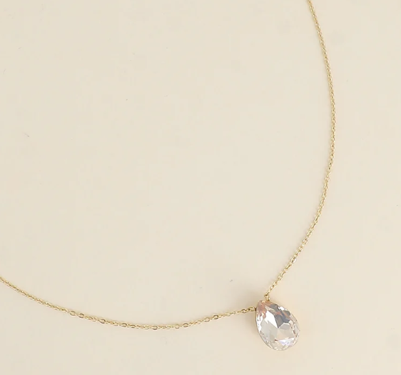 Précommande Collier goutte cristal de Swarovski BERTILLE