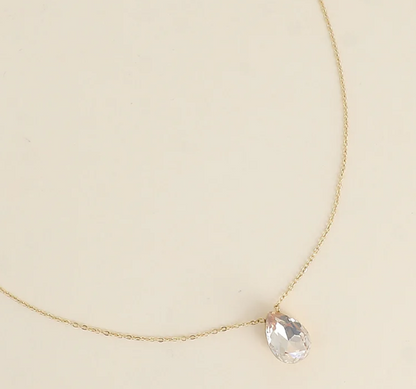 Précommande Collier goutte cristal de Swarovski BERTILLE