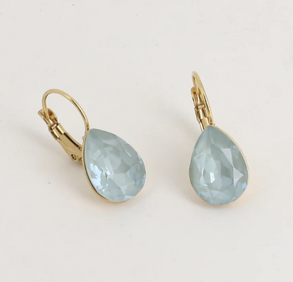 Boucles d'oreilles dormeuses Cristal de Swarovski® BERTILLE Grand modèle