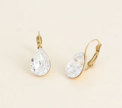 Boucles d'oreilles dormeuses Cristal de Swarovski® BERTILLE Grand modèle