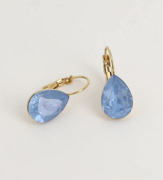 Boucles d'oreilles dormeuses Cristal de Swarovski® BERTILLE Grand modèle
