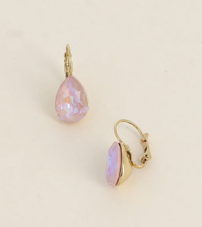 Boucles d'oreilles dormeuses Cristal de Swarovski® BERTILLE Grand modèle
