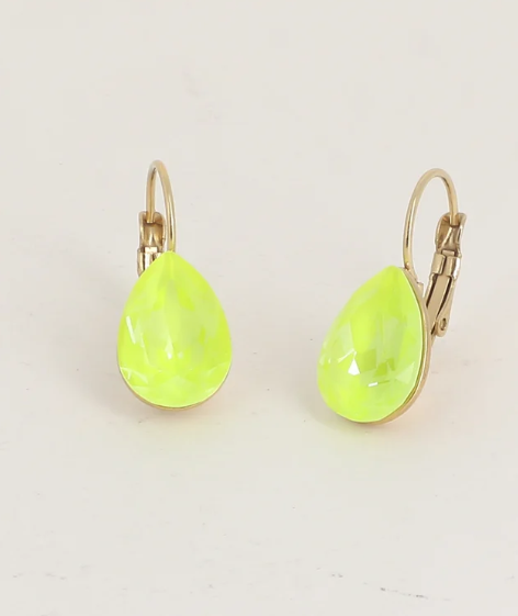 Boucles d'oreilles dormeuses Cristal de Swarovski® BERTILLE Grand modèle