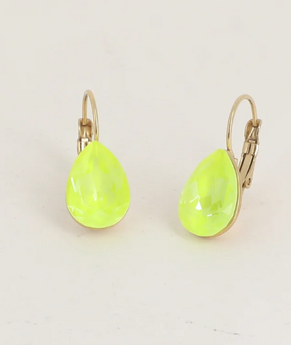 Boucles d'oreilles dormeuses Cristal de Swarovski® BERTILLE Grand modèle