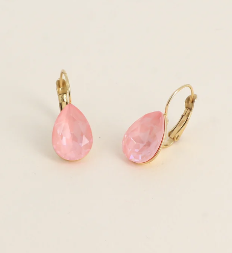 Boucles d'oreilles dormeuses Cristal de Swarovski® BERTILLE Grand modèle