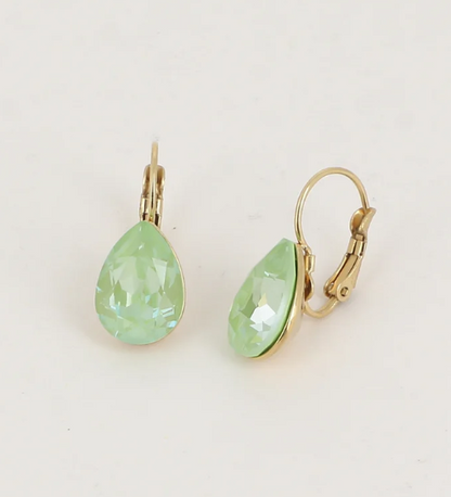 Boucles d'oreilles dormeuses Cristal de Swarovski® BERTILLE Grand modèle