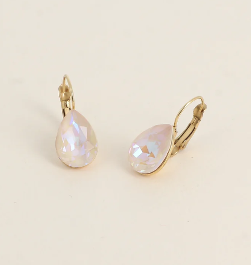 Boucles d'oreilles dormeuses Cristal de Swarovski® BERTILLE Grand modèle