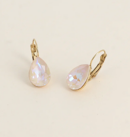 Boucles d'oreilles dormeuses Cristal de Swarovski® BERTILLE Grand modèle